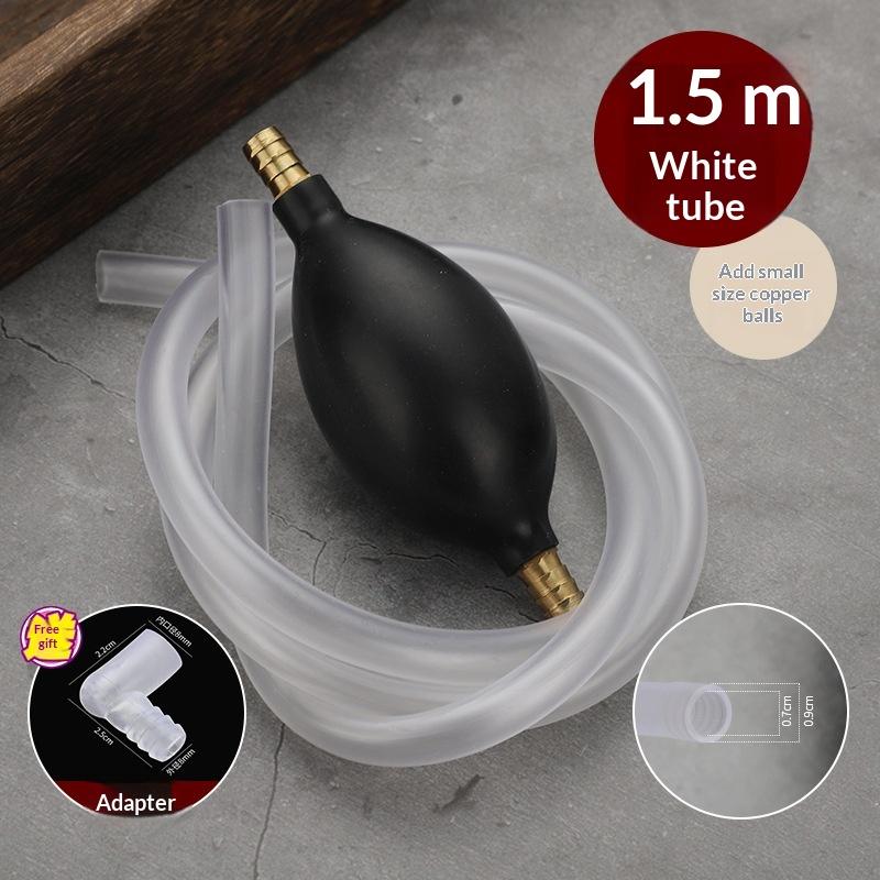 Universal Car Fuel Transfer Pump Hand Siphon Pvc Hose For Gas Oil Durable Manual Suction Liquid Extractor Auto Accessory
