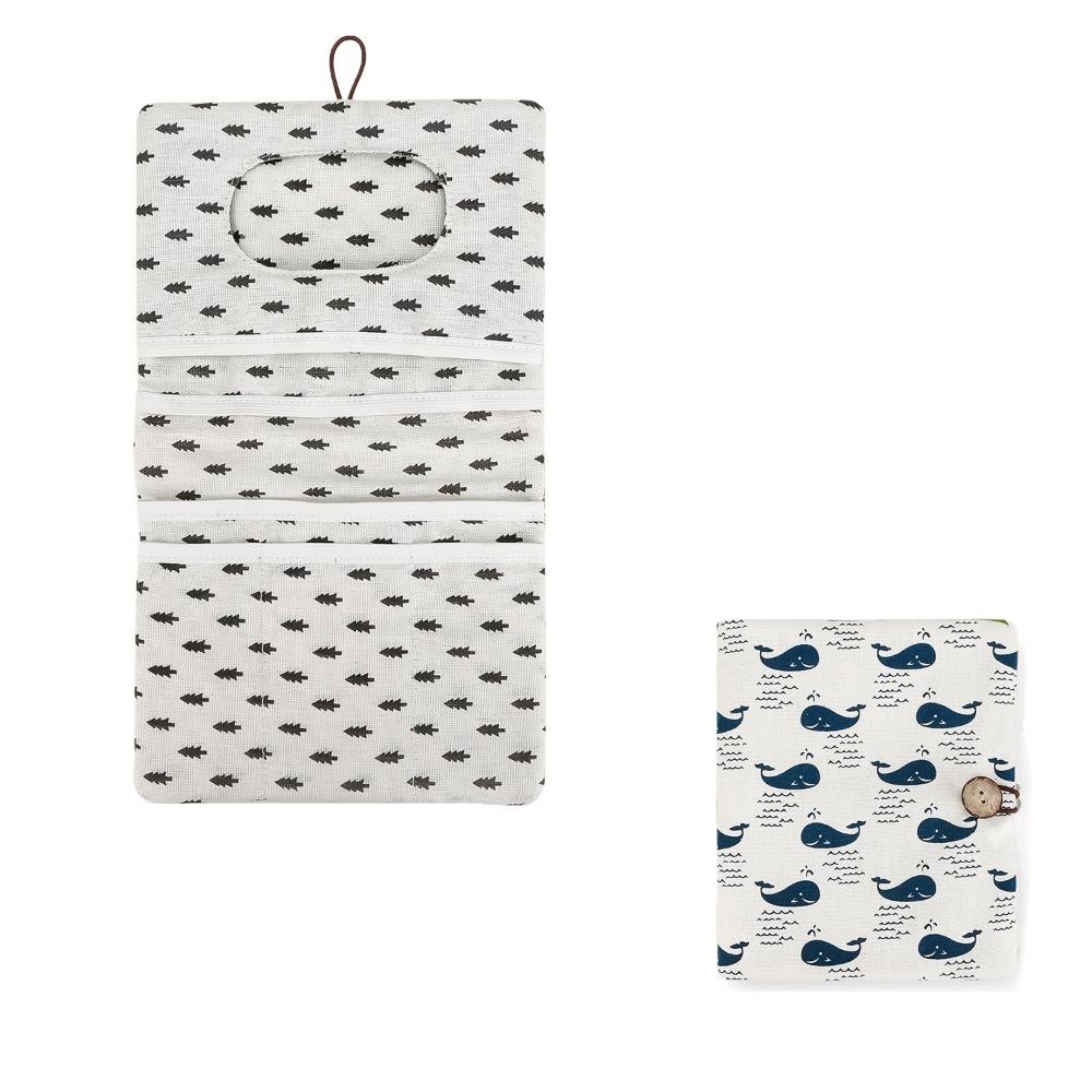 Multi-Compartment Baby Diapers Storage Pouch Baby Toiletry Organizers  Travel Accessories