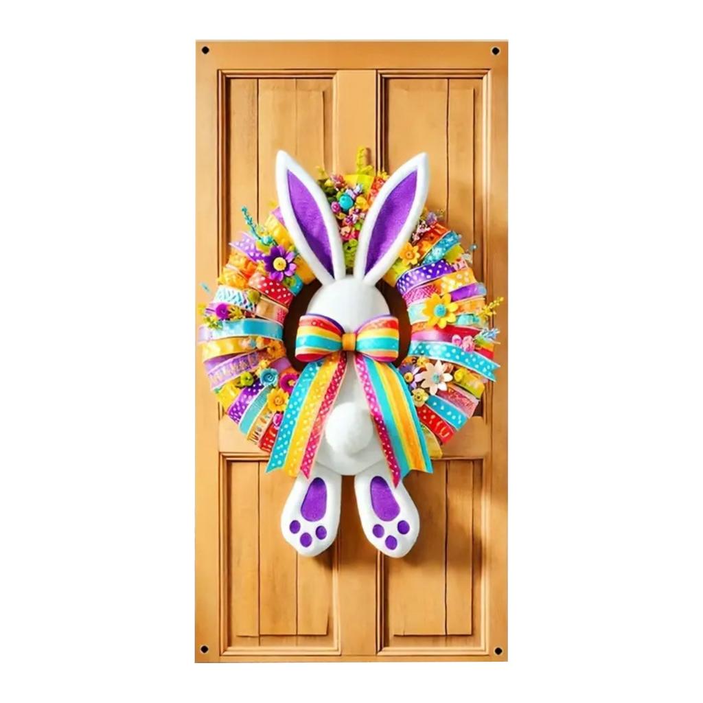 Osterhase Türbanner Türabdeckung Hintergrund Festival Party Dekoration Hängendes Tuch