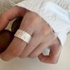 Xiaomi 925 Sterling Silver Rings For Women Men Fine Jewelry Finger Adjustable Open Shinning Strip Ring For Party Birthday Gift