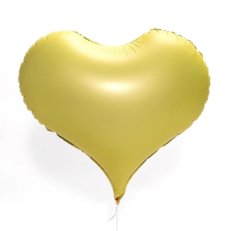 22 Inch Peach Heart Nylon Matte Valentine'S Day Wedding Birthday Party Aluminum Film Balloon Heart-Shaped Love Floating Air Ball