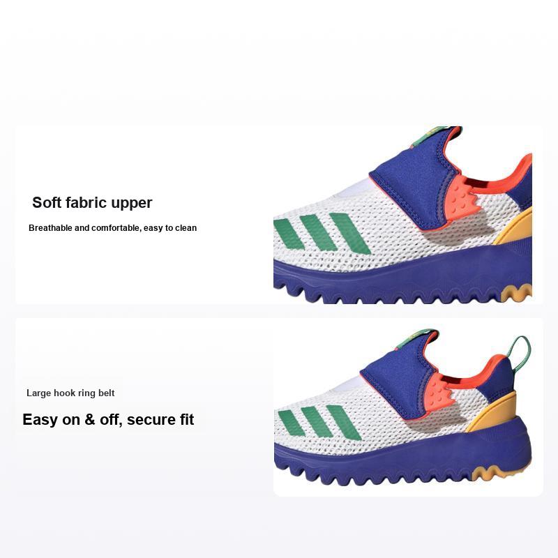 adidas Suru365 Slip-On J White Blue Green Детские кроссовки Cloud-White Court-Green Lucid-Blue HP7735 28