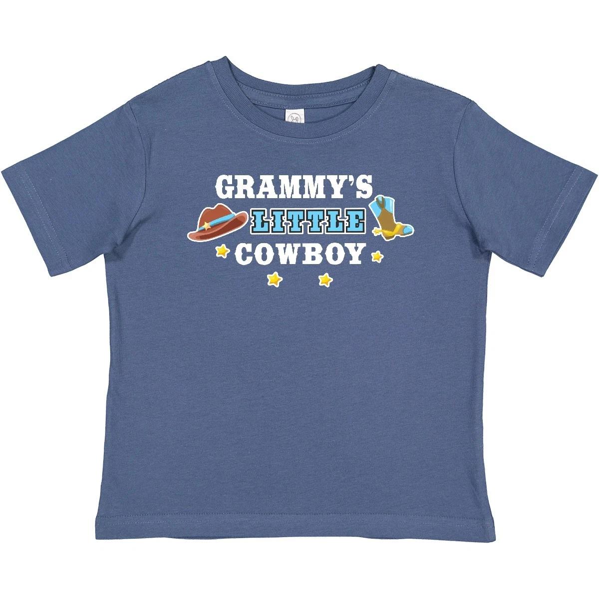 Inktastic Grammy s Little Cowboy With Cowboy Hat And Boots Baby T-Shirt Children 100