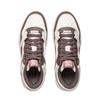 Li Ning Moon White Hi Casual Versatile Thick Sole Non-Slip Wear-Resistant Breathable High-Top Skate Shoes Women Sneakers Brown AGCU314-6