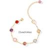 Adjustable Colorful Crystal Lucky Bracelet Rainbow Candy Beads Bangle  Wedding Party Gift