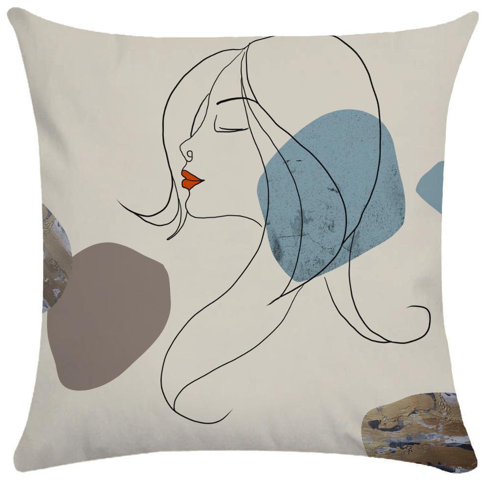 50x50cm Pillowcase Nordic Square Pillowcase Living Room Decoration Backrest Cover Sofa Cushion Pillowcase