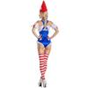 Cosplay christmas halloween, circus sexy clown female costume adult babes mushrooms cos masquerade dress up