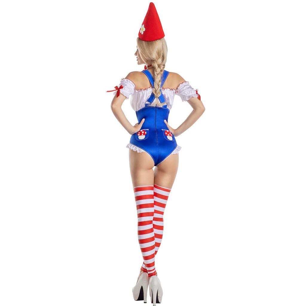 Cosplay christmas halloween, circus sexy clown female costume adult babes mushrooms cos masquerade dress up