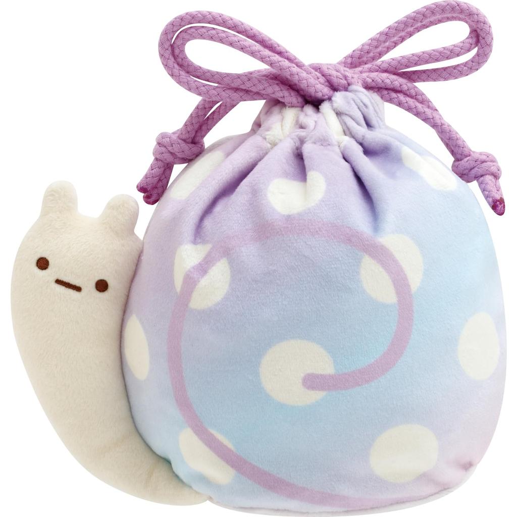 Sumikko Gurashi Sparkling Night with Lizard and Plush Drawstring Bag Fake Snail CA48002 San-X [A Mom]