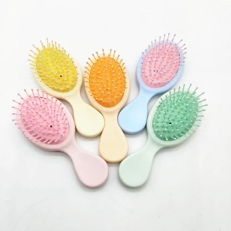 

Portable Mini Wet and Dry Dual-Use Massage Air Cushion Comb Frosted Light Pink