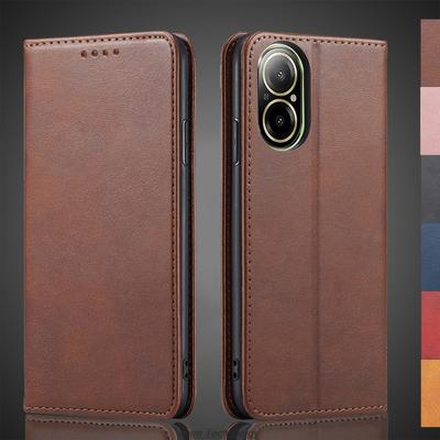 Kožené puzdro s magnetickou príťažlivosťou pre OPPO Realme C67 4G / Realme C67 (4G) Puzdro Flip Cover Peňaženka Tašky na telefón Fundas Coque
