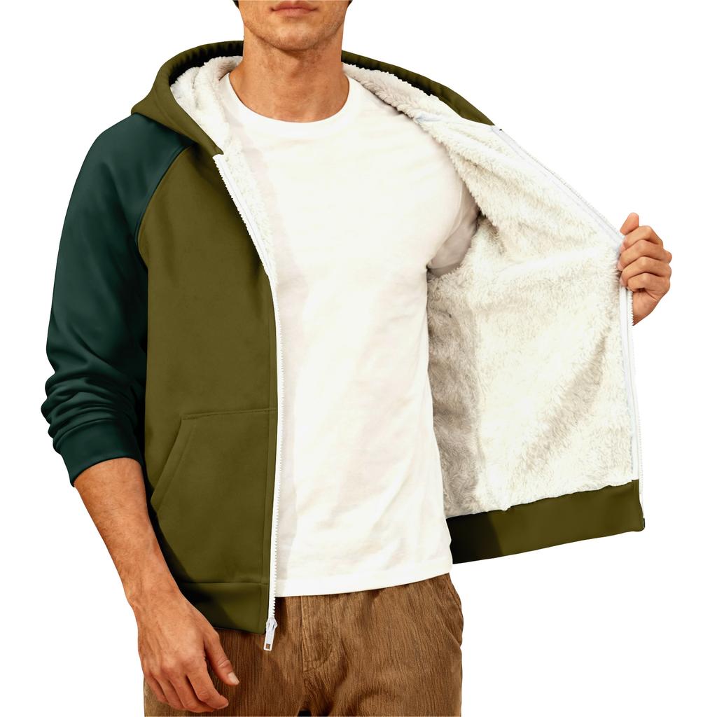 Ανδρικό Καθημερινό Ζεστό Μπουφάν με Κουκούλα