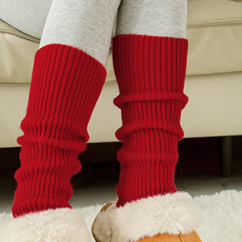 Winter Elegant Thigh High Leg Warmers Warm Knit Over The Knee Long Leg Warmers for Women Soft Thick Footless Socks