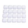 Set of 20 Resin Supplies, Disposable Plastic Mini Trays, Toning Tools, Made of Transparent Plastic, Mini Palette Compatible with Handicrafts and