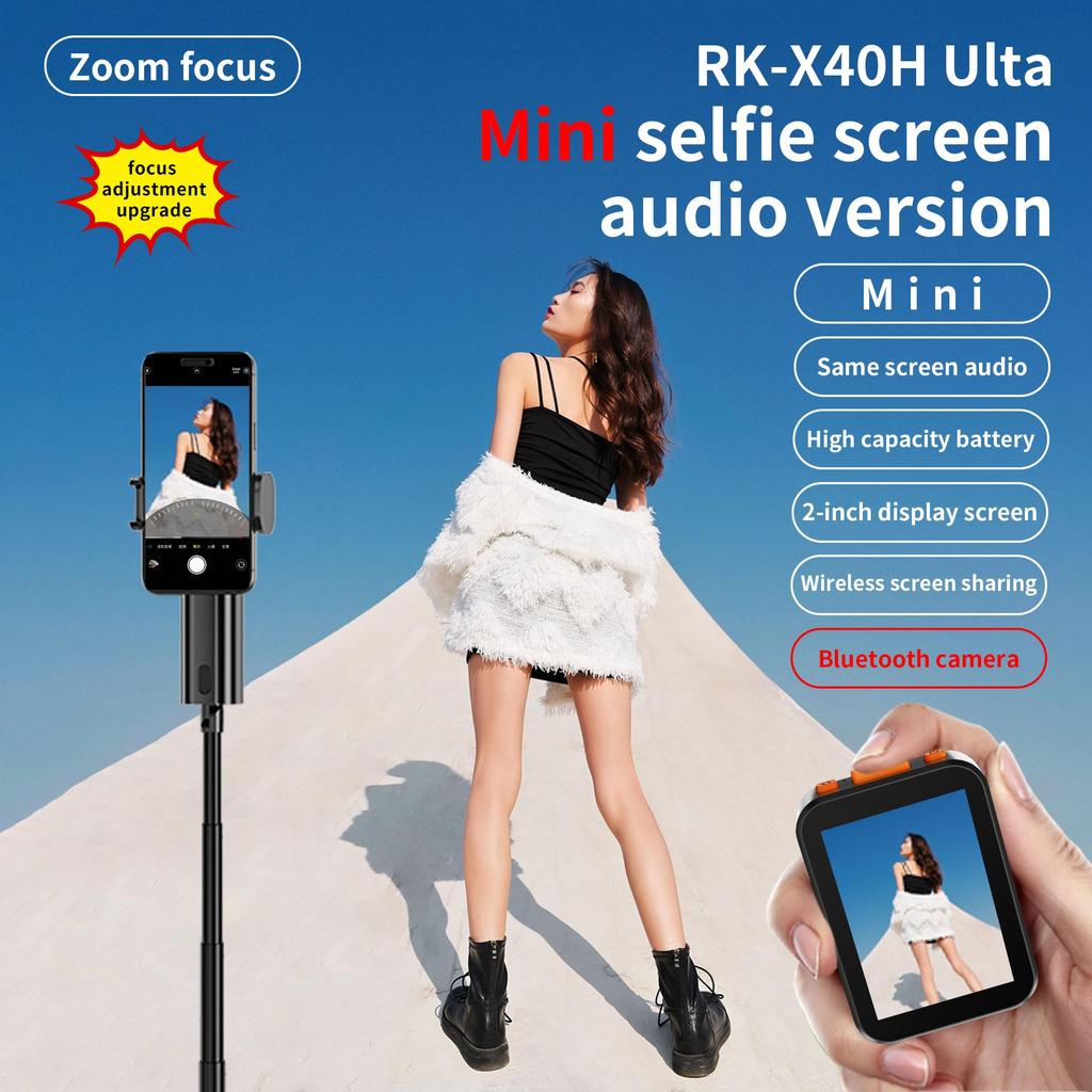 Phone Vlog Mini Selfie Phone Screen Mini Camera Selfie Screen Sound Projection luetooth Remote Control Photography Outdoor Travel