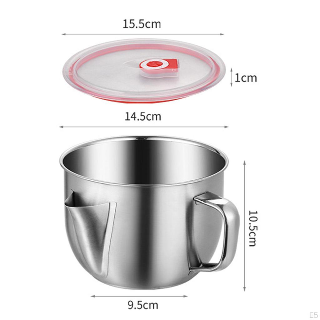 Stainless Steel Ramen Food Container, Rustproof, Noodle Pot, Cooker for Household College