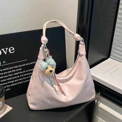 Fashion Large Capacity Underarm Tote Bag for Women Simple Crossbody Shoulder Bag Versatile Commuter Bag