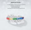 S925 Silver Rainbow Zircon Ring with Colorful Gemstones, European and American Style