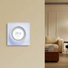 Smart WiFi Thermostat for Electric Heating, 16A Programmable Digital Temperature Controller with 1.6  Screen, DayCelsiusWeekCelsiusRoom TemperatureCel