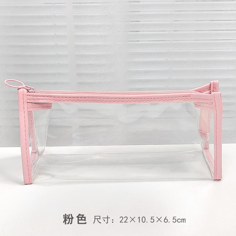Clear PVC Pen Bag Pencil Case Ins DIY Pattern, Pencil Pouch, Portable Pencil Bag, Pen Case for School & Office