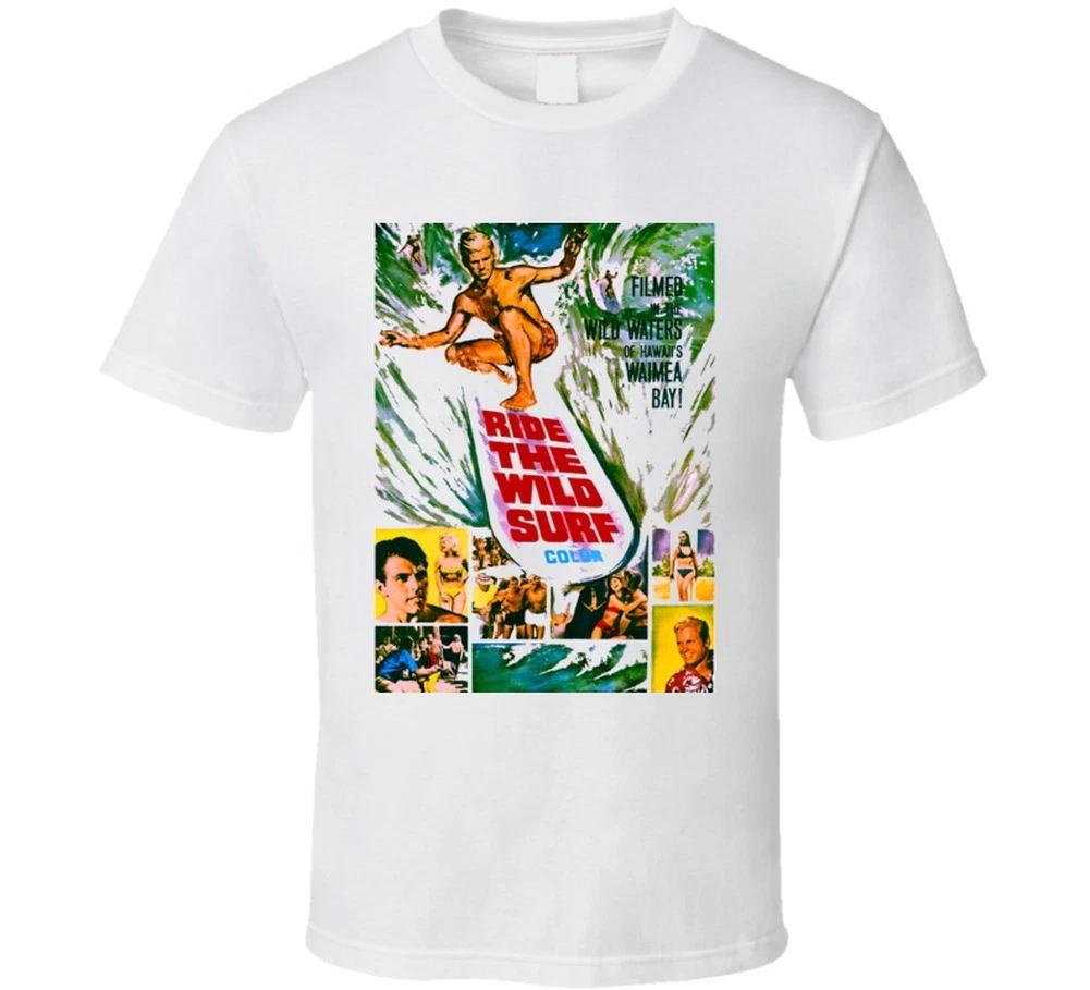 

Retro Vintage T-shirt Ride The Wild Surf Cult Surfing Film 1960s Surfer Gift Men L
