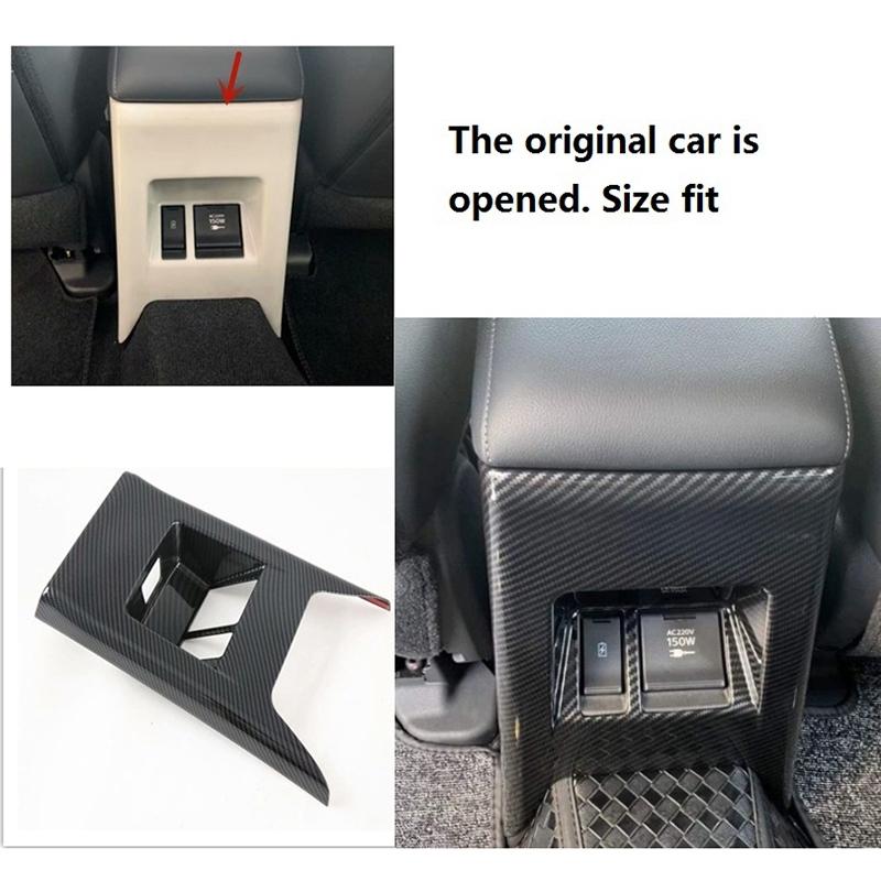 Car Rear Armrest Box Seat Air Vent Outlet Cover Trim Accessories For Mitsubishi Pajero Montero Shogun Sport -M53K