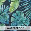 Greenery Tropical Plants Outdoor Waterproof Throw Pillow Covers 18 x 18 Inch Set of 2, Palm Leaf Pillowcase Square Cushion Case, Farmhouse Garden