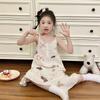 Girls Cotton Gauze Sleeveless Nightdress Loose Pajama Dress Kids 8 Years Cartoon Print