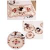Retro Flower Tablecloth Butterfly Morning Glory Washable Thicken Cotton Rectangular Round Table Cloth Manteles
