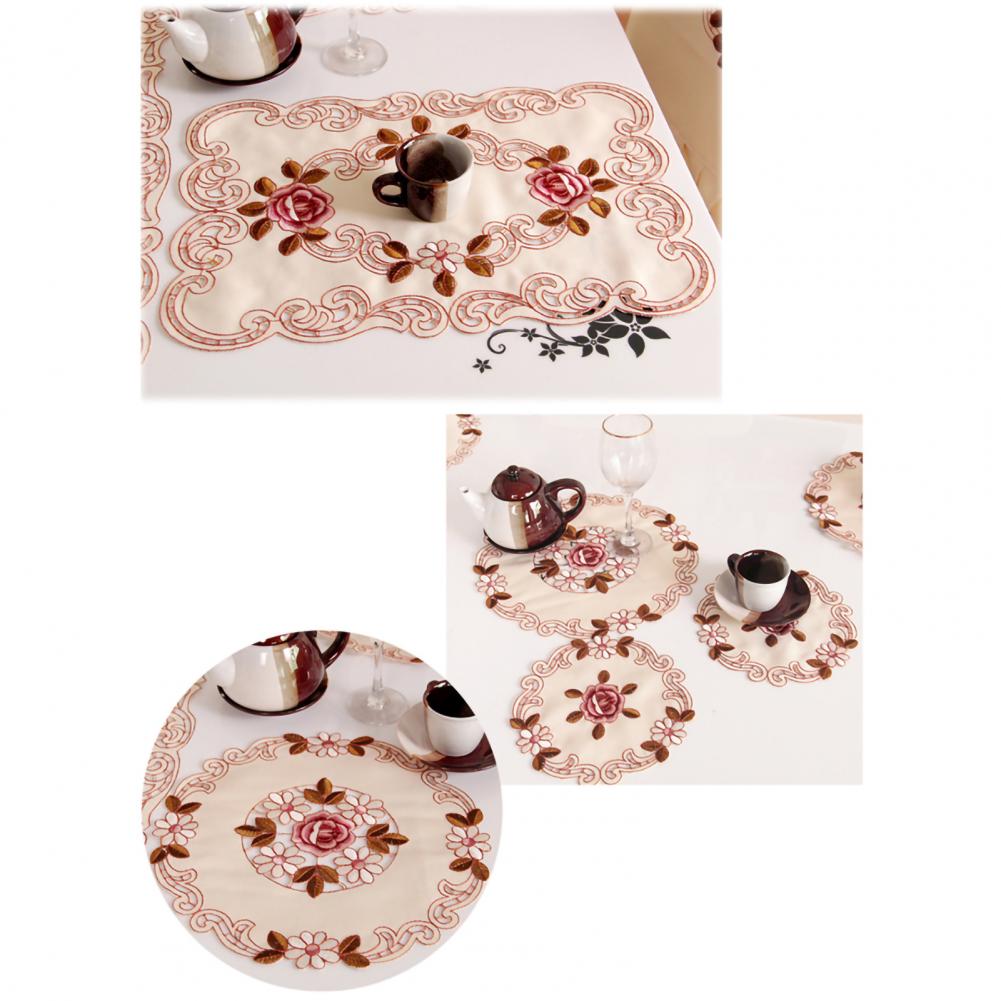 Retro Flower Tablecloth Butterfly Morning Glory Washable Thicken Cotton Rectangular Round Table Cloth Manteles
