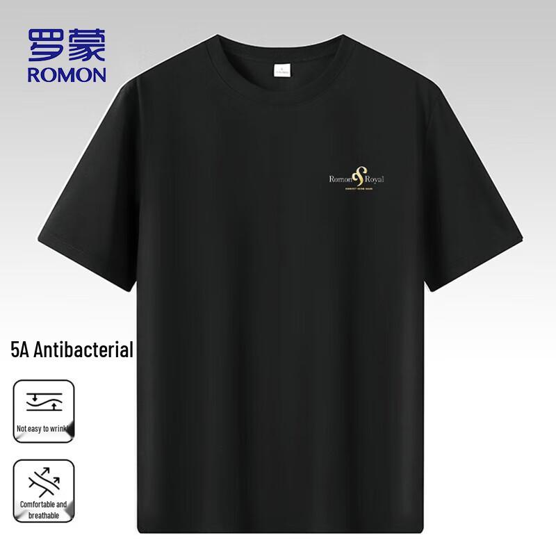 ROMON Men s 5A Antibacterial Ice Silk T-Shirt XL