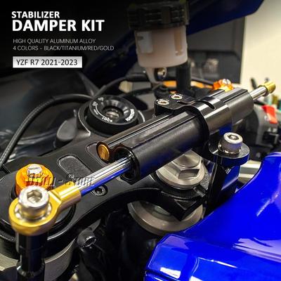 NOWY 2021 2022 2023 Dla YAMAHA YZF R7 Yzf r7 Akcesoria Motocyklowe Tłumik Skrętu Stabilizator i Zestaw Montażowy z Mocowaniem