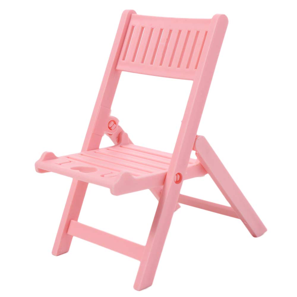 Plastic Cellphone Stand Folding Multi-functional Chair Shape Phone Holer Mini Desk Decor Cell Phone Bracket