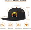 Black Cat Retro Sunset Graphic Baseball Cap Unisex Polyester Snapback Hat Outdoor Adjustable Dad Hat