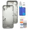 Back Housing for iPhone 15 (6.1-inch) with Glass Rear Cover, Middle Frame, SIM Tray and Repair Tools