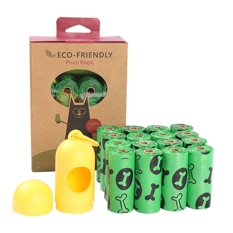 Factory Direct Supply Degradable Dog Poop Bag Bone EPI Pet Garbage Bag Pill Dispenser  ODM Customizable Supplier