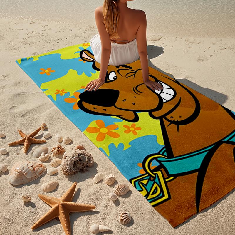 Scoo-dog Adventure Beach Towel, Super Soft Microfiber, Gift for Her/Him, Birthday, for Pool, Beach, Travel, Home Decor Fan gifts