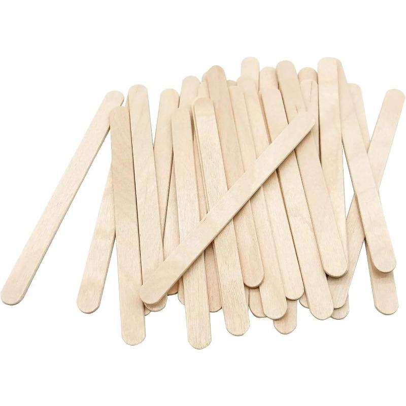 50/100 Pezzi Bastoncini per Artigianato, Bastoncini per Gelato in Legno Naturale Bastoncini per Popsicle per Artigianato, Lunghezza 9,3 cm / 11,4 cm Bastoncini per Dolcetti Bastoncini per Ghiaccioli per Fai da Te