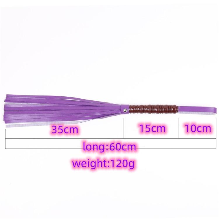 VaHppy Sex Whip 60CM 120G PU 4colors Game Toys Couple Flirting Spanking SM BDSM Tassel Tail Alternative Stimulation Sex Toys Delicate Handle