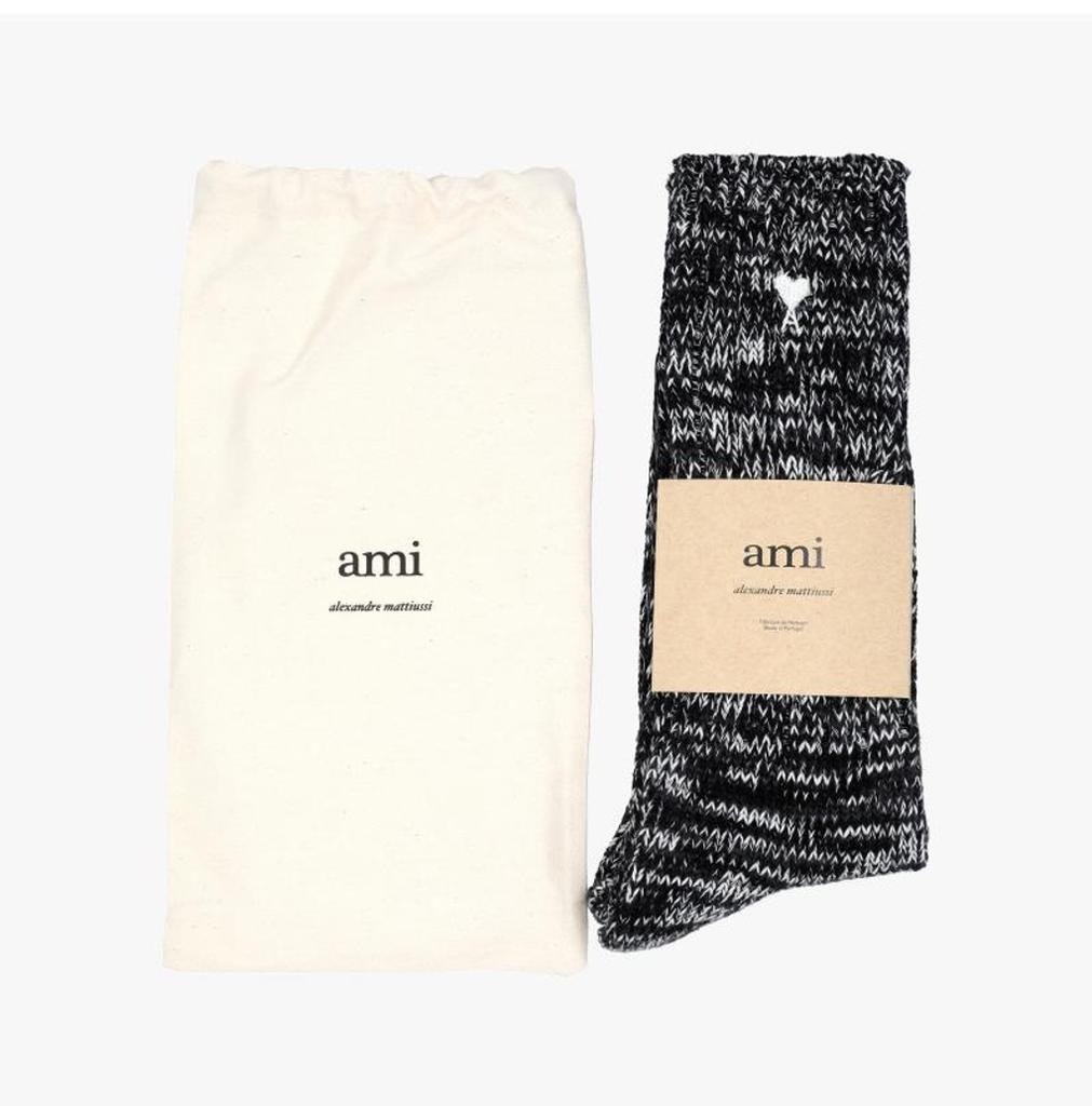 [AMI AMI] USC613 AK0007 001 Unisex Socks
