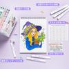 Ohuhu Fine Illustration Brush Watercolor Vivid Perfect for Picture Coloring and Includes Storage Water-Based Markers, Tip, 60-Piece Set, Markers, Tip,