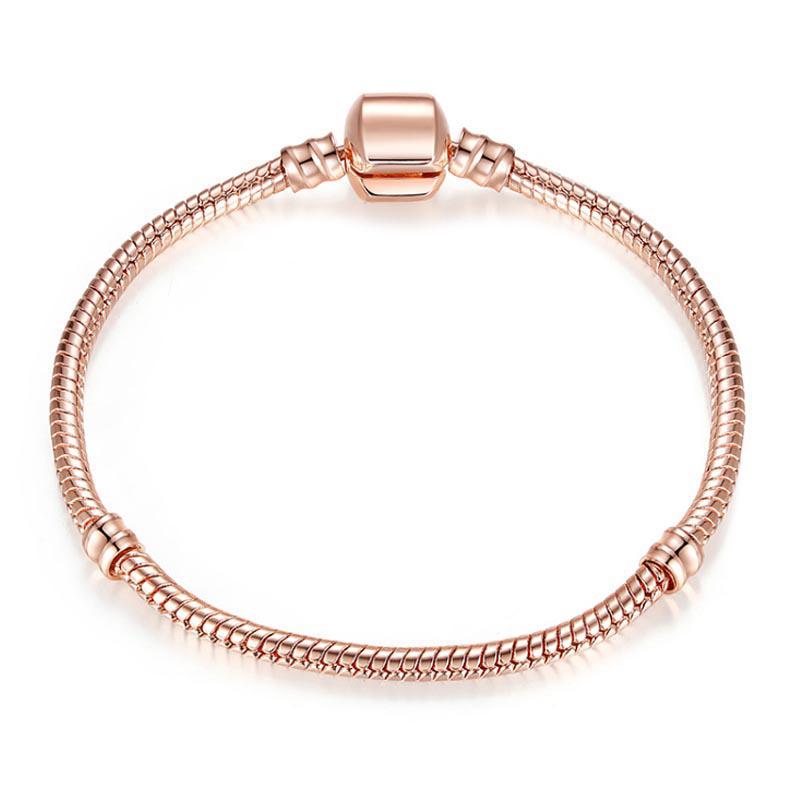 High Quality Snake Bone Basic Chain Charm Bracelet Fit Original DIY Bead Bracelets For Women Girl Jewelry Making