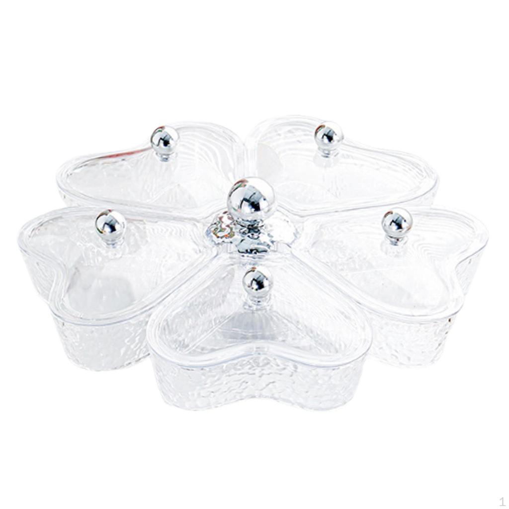 360° Rotating Tray for Dried Fruits and Candy Storage