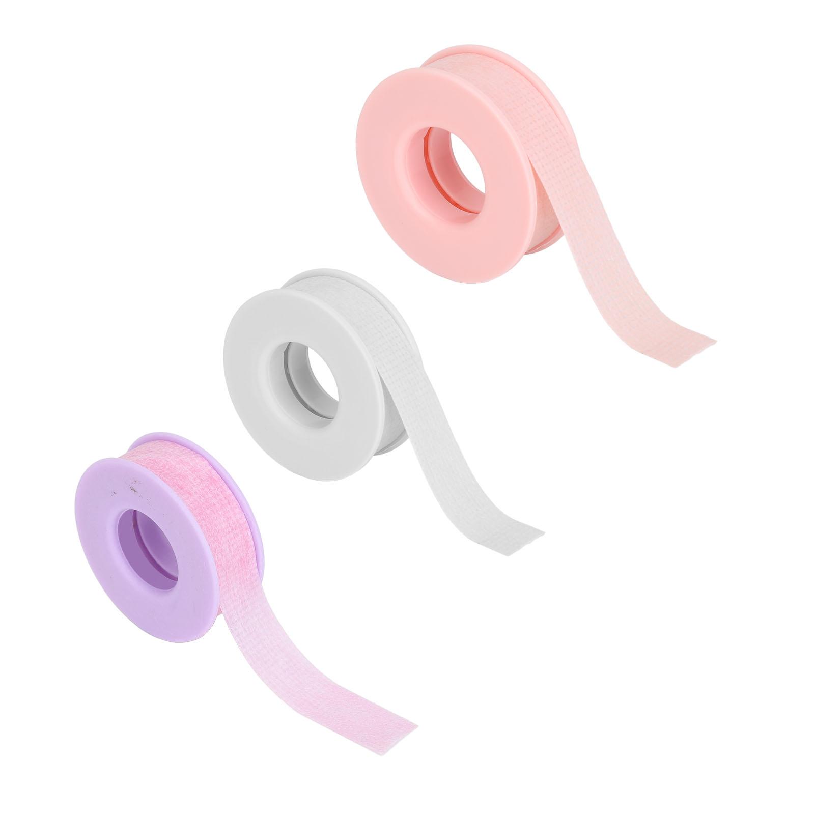 

3pcs Lash Tape Breathable Easy to Tear Soft Thin Adhesive Eyelash Extension Tape for Makeup Salon