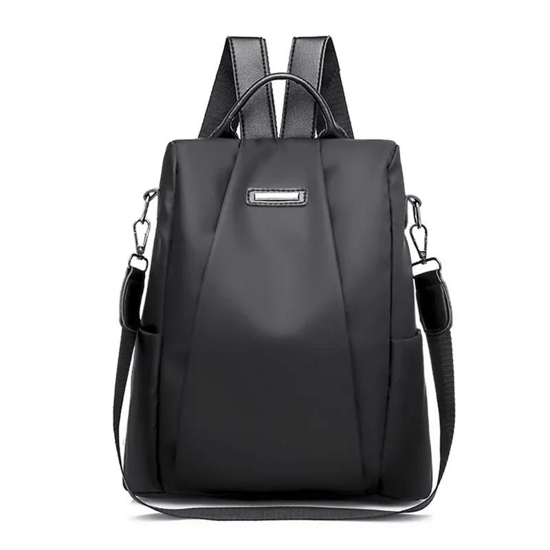 

women s fashionable multifunctional backpack solid color backpack detachable casual portable shoulder strap