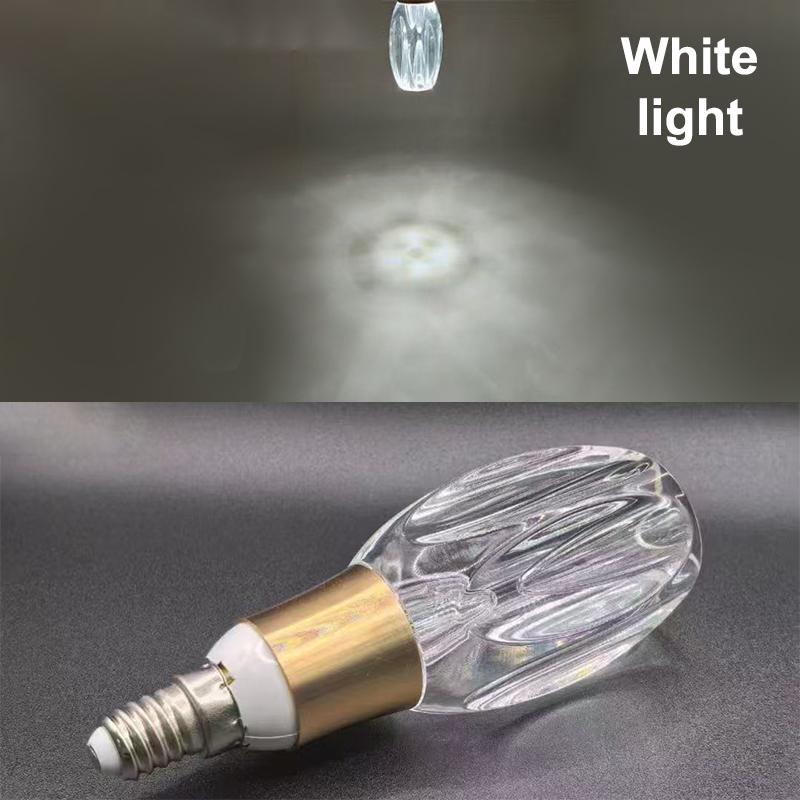 1Pcs E27 Holder Mini Pendant Light Acrylic Crystal Led Bulb Chandelier Fairy Lamp For Bedroom/Kitchen Decoration
