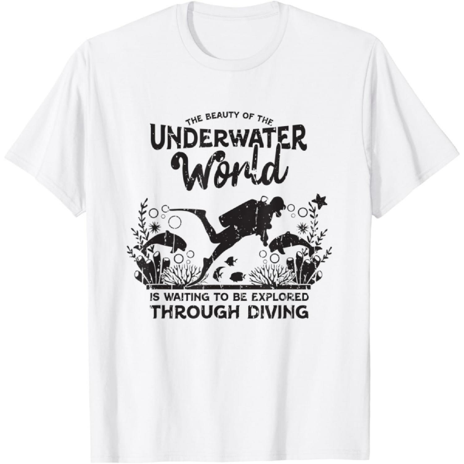 Underwater world is waiting to be explored through diving T-Shirt S