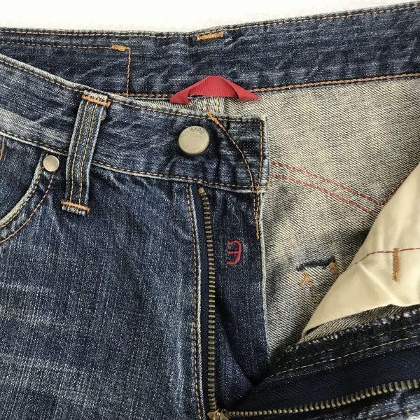 EDWIN 503S Bold Wash Džínové džíny Námořnická modrá Velikost 28×33 Vnitřní šev 74cm Vyrobeno v Japonsku(POUŽITÝ)