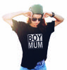 Womens T-Shirt Mens Womens Tees Top  Eco BOY MUM Mother Birthday Unisex Mam Mummy Gift For Her