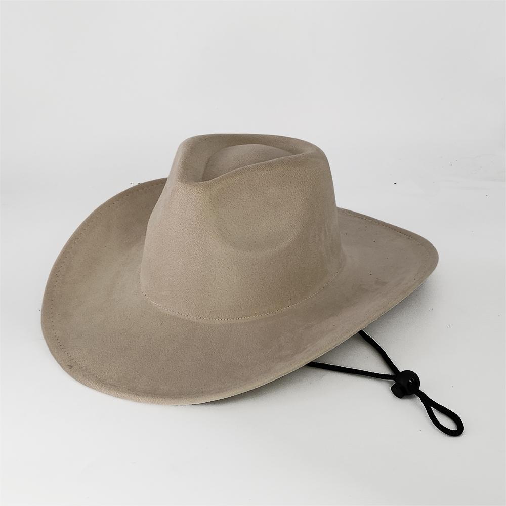 Suede Western Cowboy Hat Western Cowboy Men and Women Retro Party Stage Party Cowboy Hat Outdoor Knight Hat Sombrero Hombre